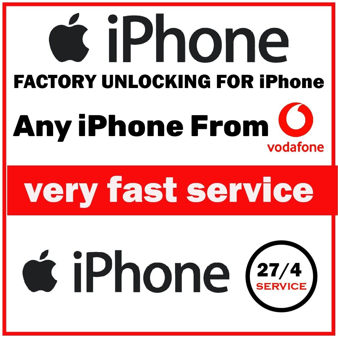 Buy Vodafone UK Unlock Code IPhone 4 5 SE 6 7 8 X XS XR 11 12 Pro Max Fast Unlocking