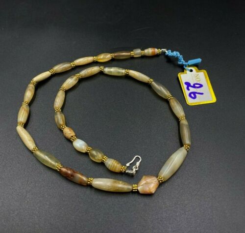OLD Beads Antique Trade Jewelry Agate Necklace Ancient Antiquities Burmese