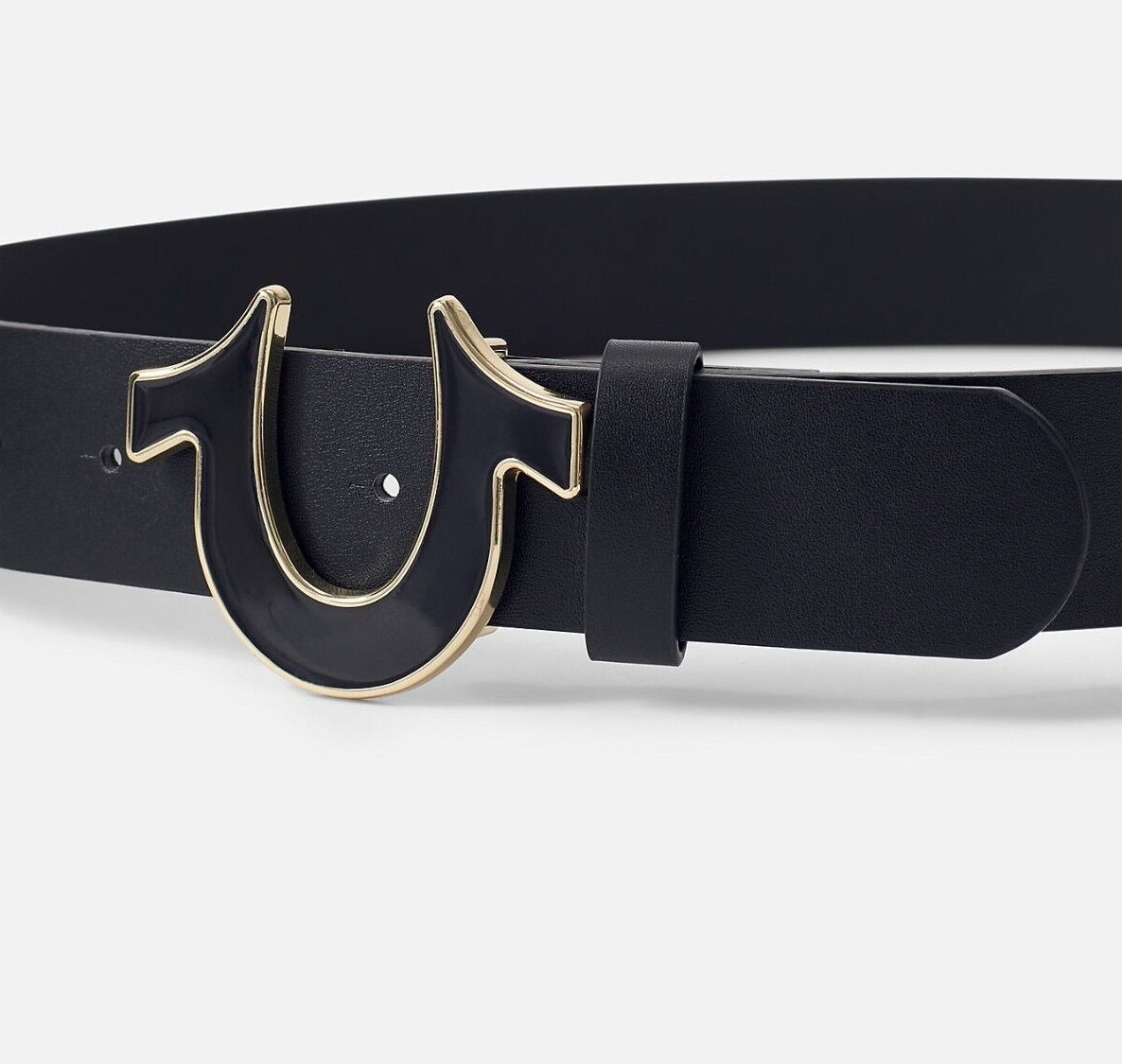 True Religion Men's SAGE BELT Horseshoe Embossed logo TR
