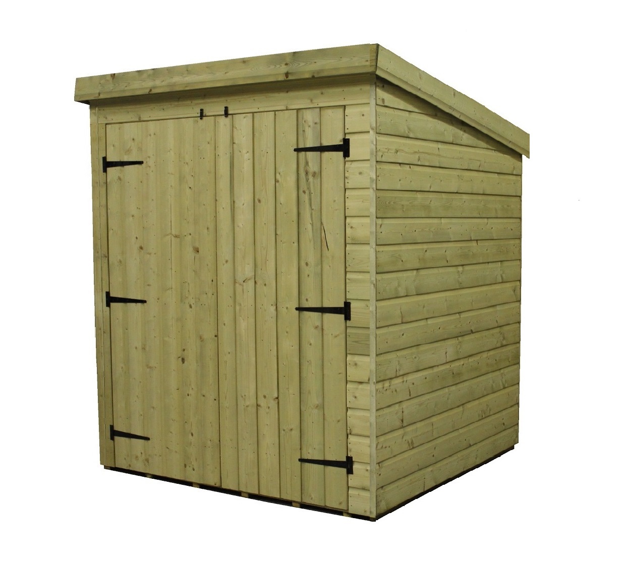 GARDEN SHED 6X4 PENT SHED PRESSURE TREATED TONGUE AND 