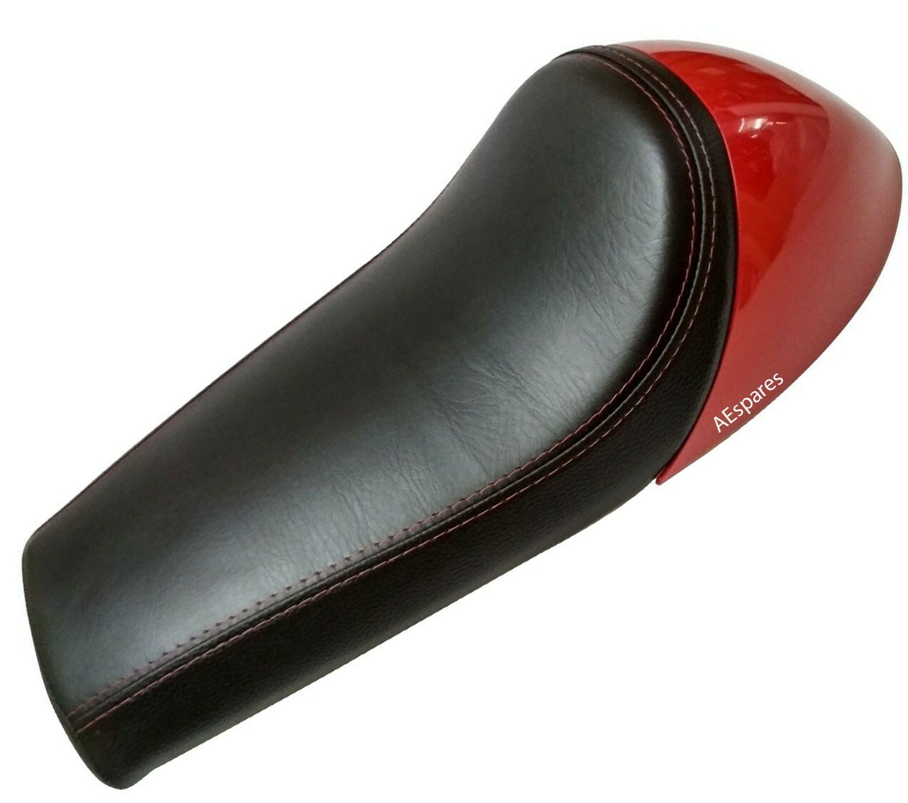 For Royal Enfield GT Continental 535cc Single Seat RED Stitching with Cowl