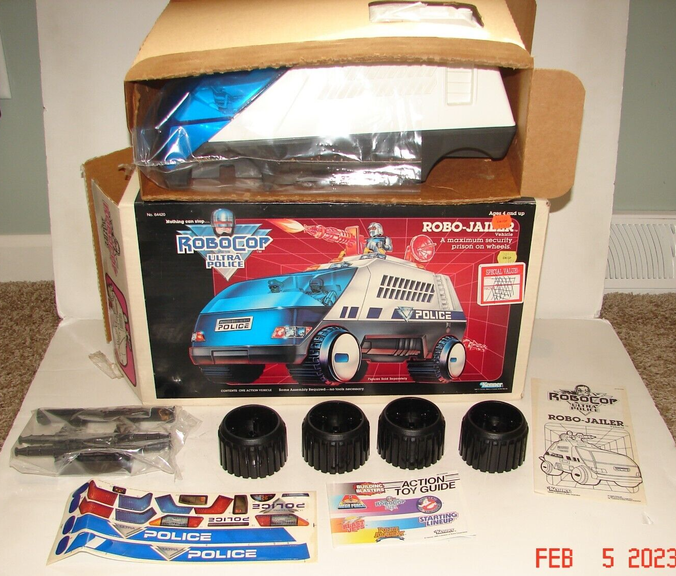 1989 Kenner ROBOCOP ultra police ROBO-JAILER Security Prison