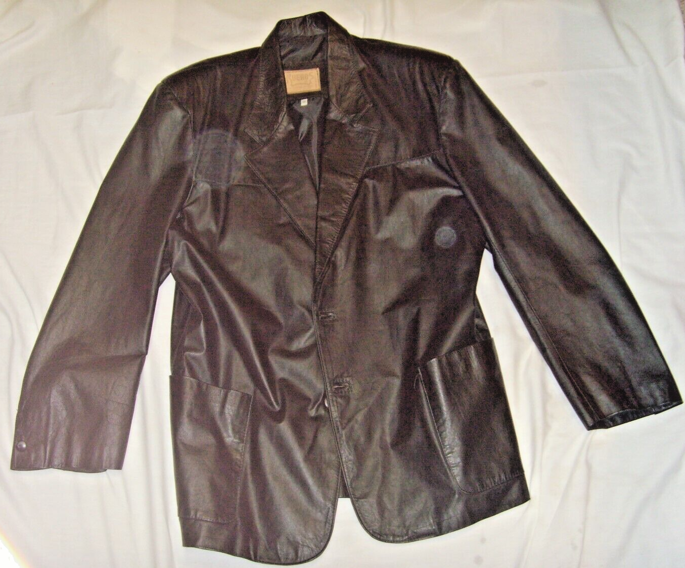 VINTAGE BLACK LEATHER JACKET 1990's LEATHER NICE MADE BY VINTAGE BLACK LEATHER JACKET 1990's LEATHER NICE MADE BY