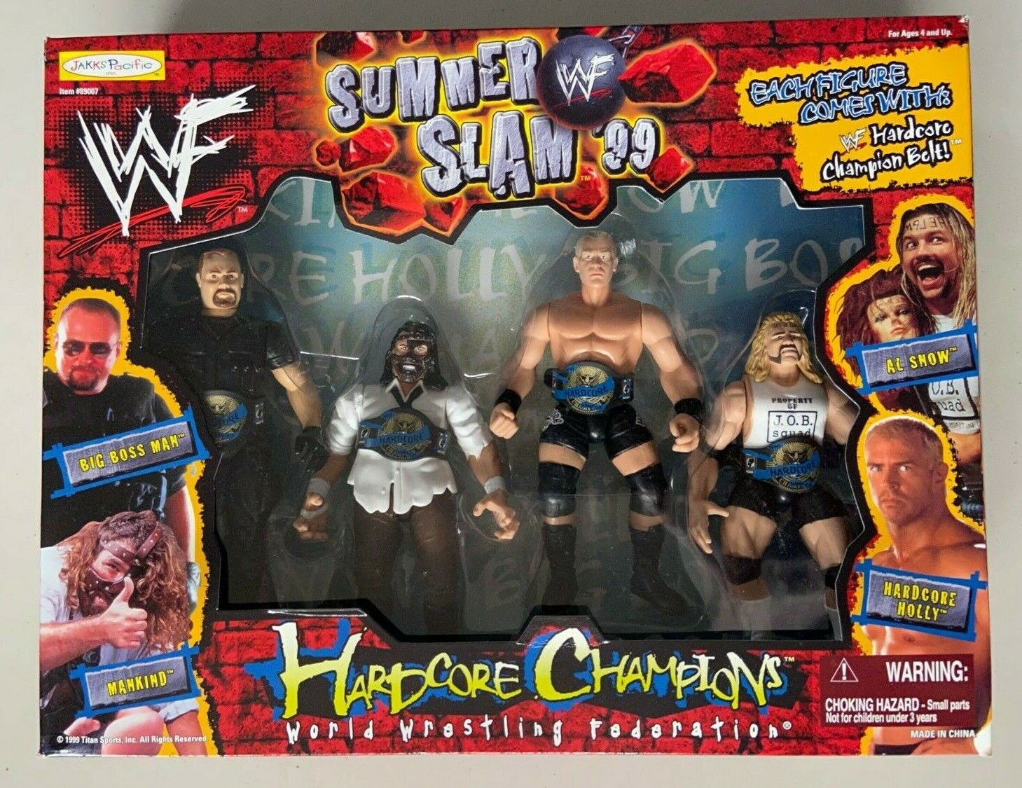 WWF Hardcore Champions Set Big Boss Man Mankind Bob Holly Al WWF Hardcore Champions Set Big Boss Man Mankind Bob Holly Al