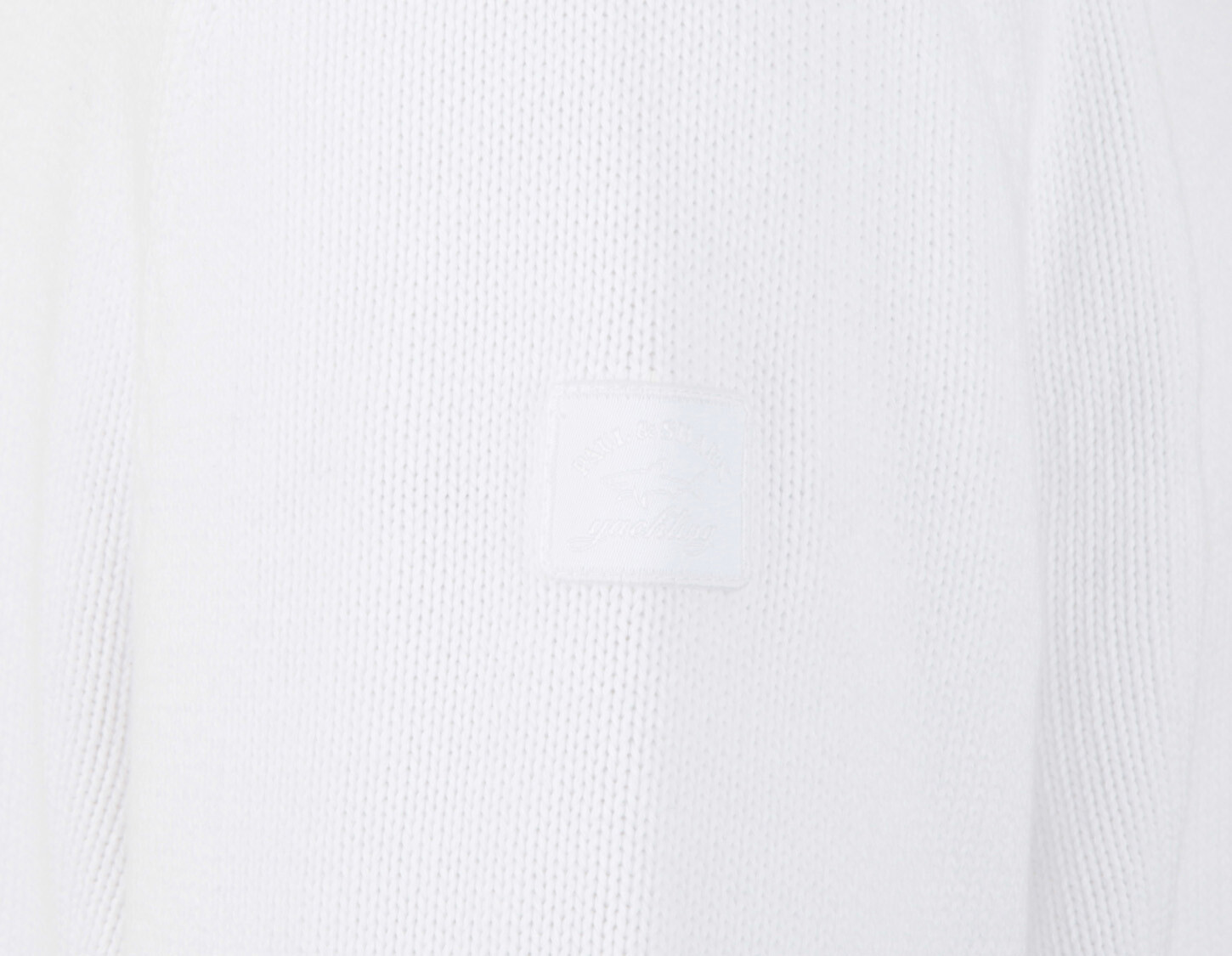 Pre-owned Paul & Shark Yachting Men's Pullover Sweater Jumper Size 2xl 100% Cotton White