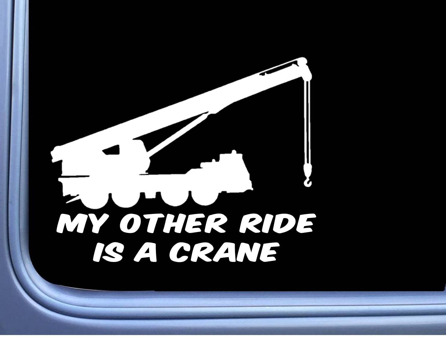 Decals, Stickers & Vinyl Art Home & Garden USA Flag Crane Operator Decal Sticker crane truck
