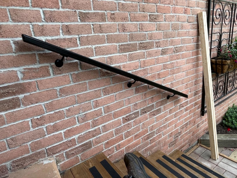 Hand Rail Bracket Heavy Duty Hardware for Stairways, Home or Office Stair Suppor