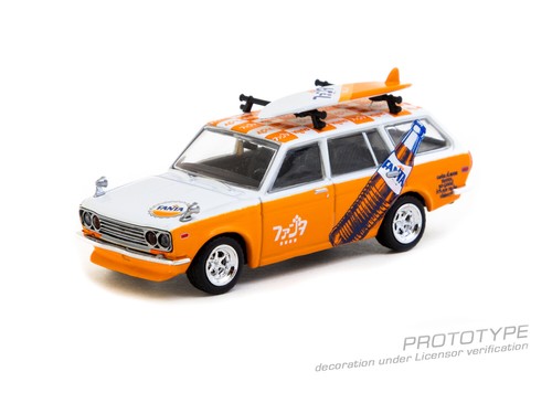 In Stock) Tarmac Works 1/64 Datsun Bluebird 510 Wagon FANTA