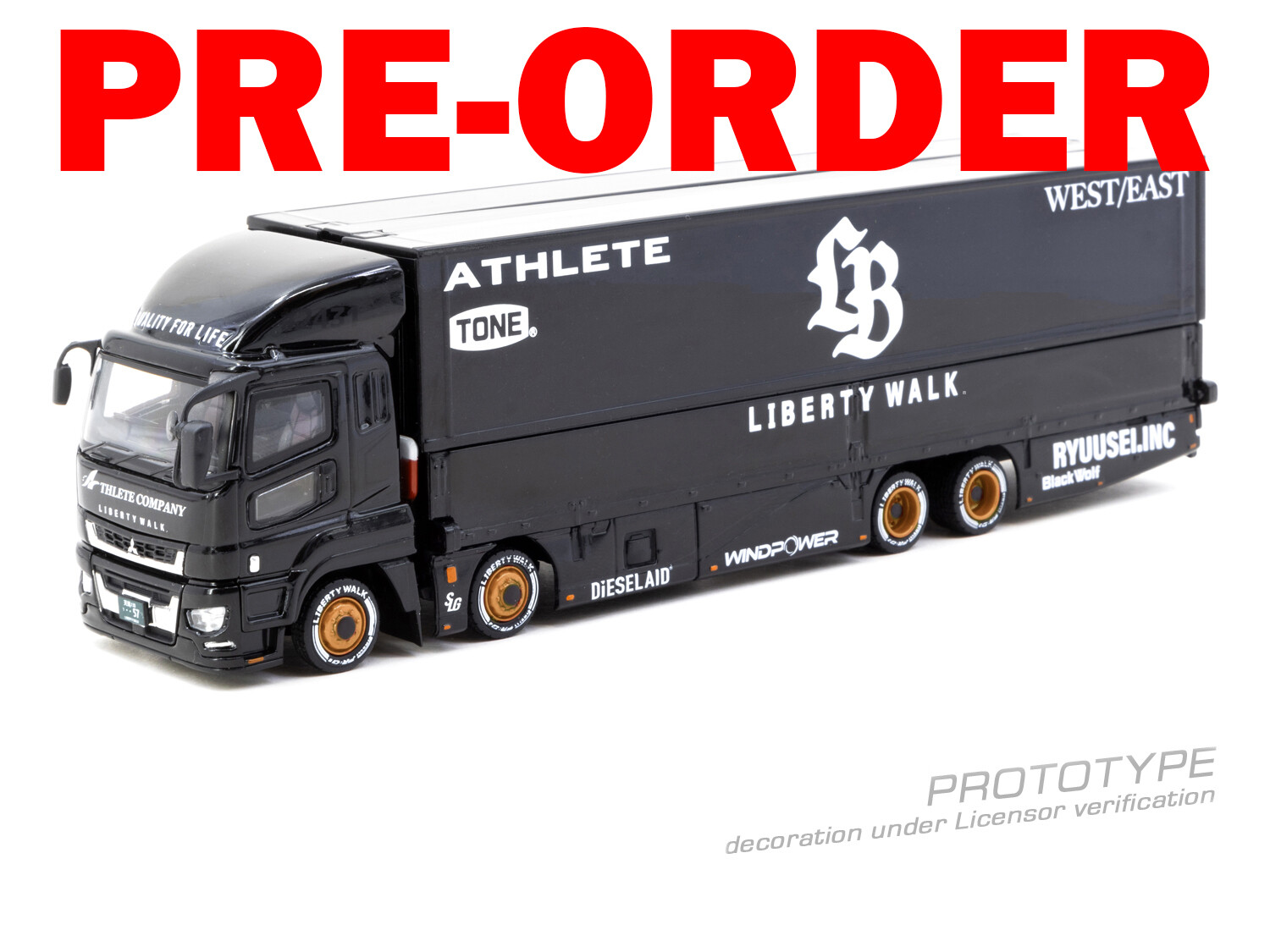 TARMAC WORKS 1/64 LIBERTY WALK 三菱ふそう Tarmac Works 1:64 Mitsubishi Fuso Super Great LB-TRUCKS T64T