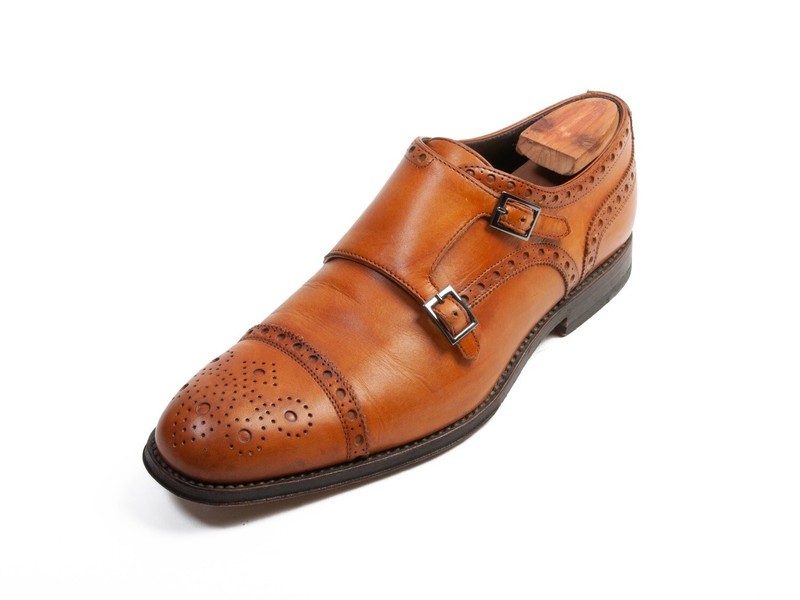 Hugo Boss Tailored Medium Brown TSanillo Double Monk