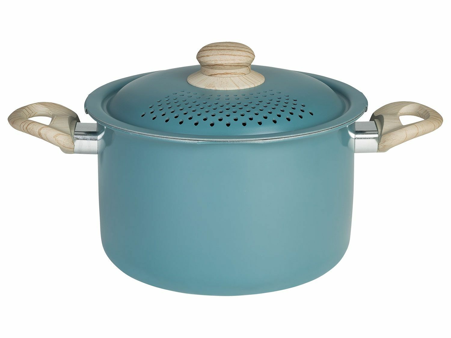 Pastatopf Nudeltopf Spaghettitopf Siebdeckel blau Tognana B-Ware einwandfrei