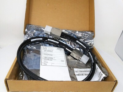 LOT 2X GENUINE CISCO STACK-T1-50CM V01 STACK CABLE 50CM 800-40403-01