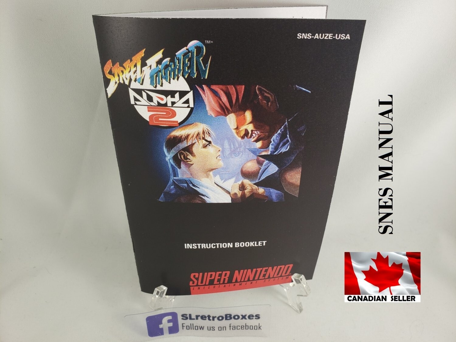 MANUAL SNES - STREET FIGHTER ALPHA 2 - Super Nintendo MANUAL SNES - STREET FIGHTER ALPHA 2 - Super Nintendo