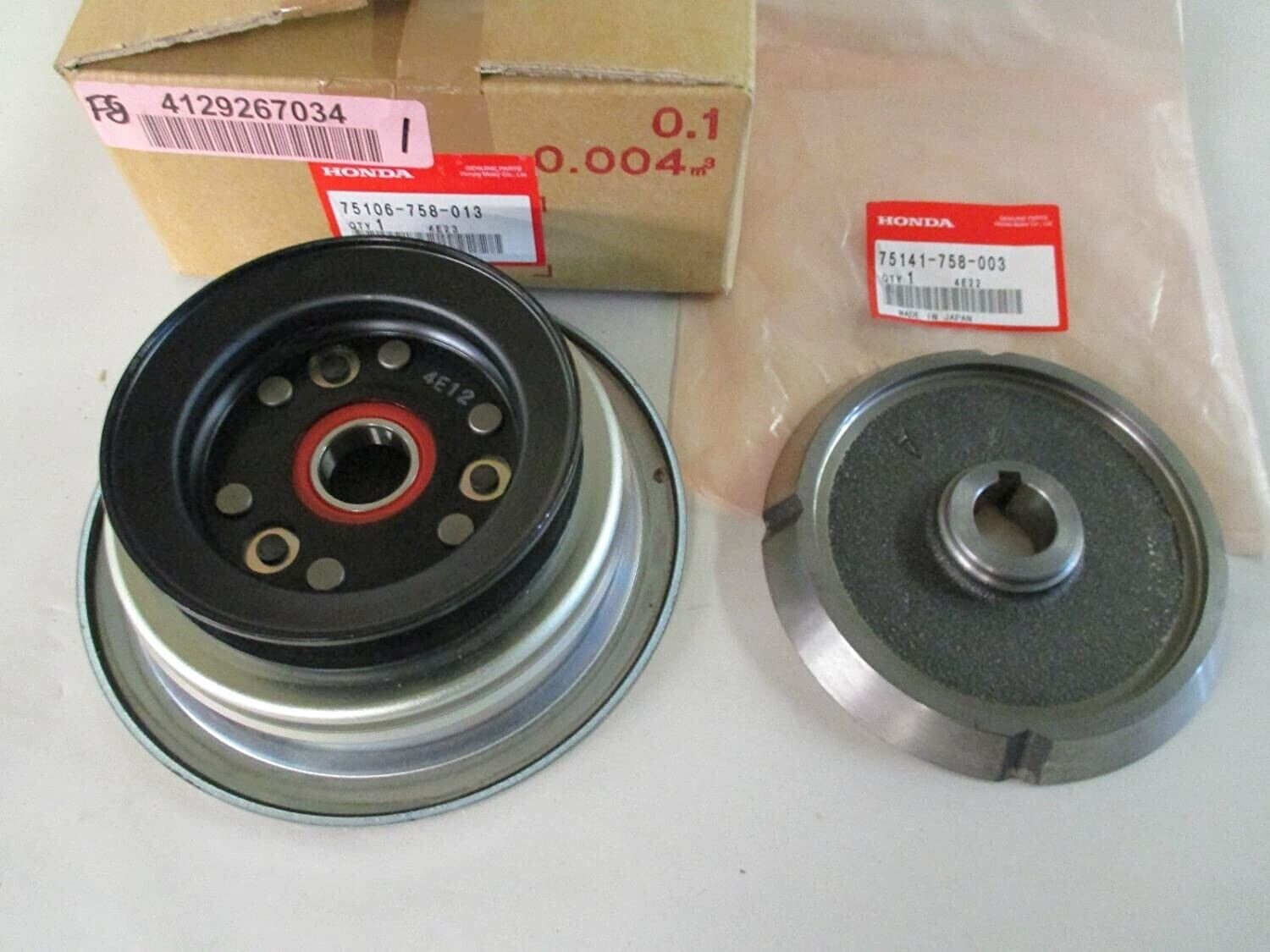その他 es p706p5g Genuine Honda Lawn Tractor H4514 PTO Clutch & pulley 75106