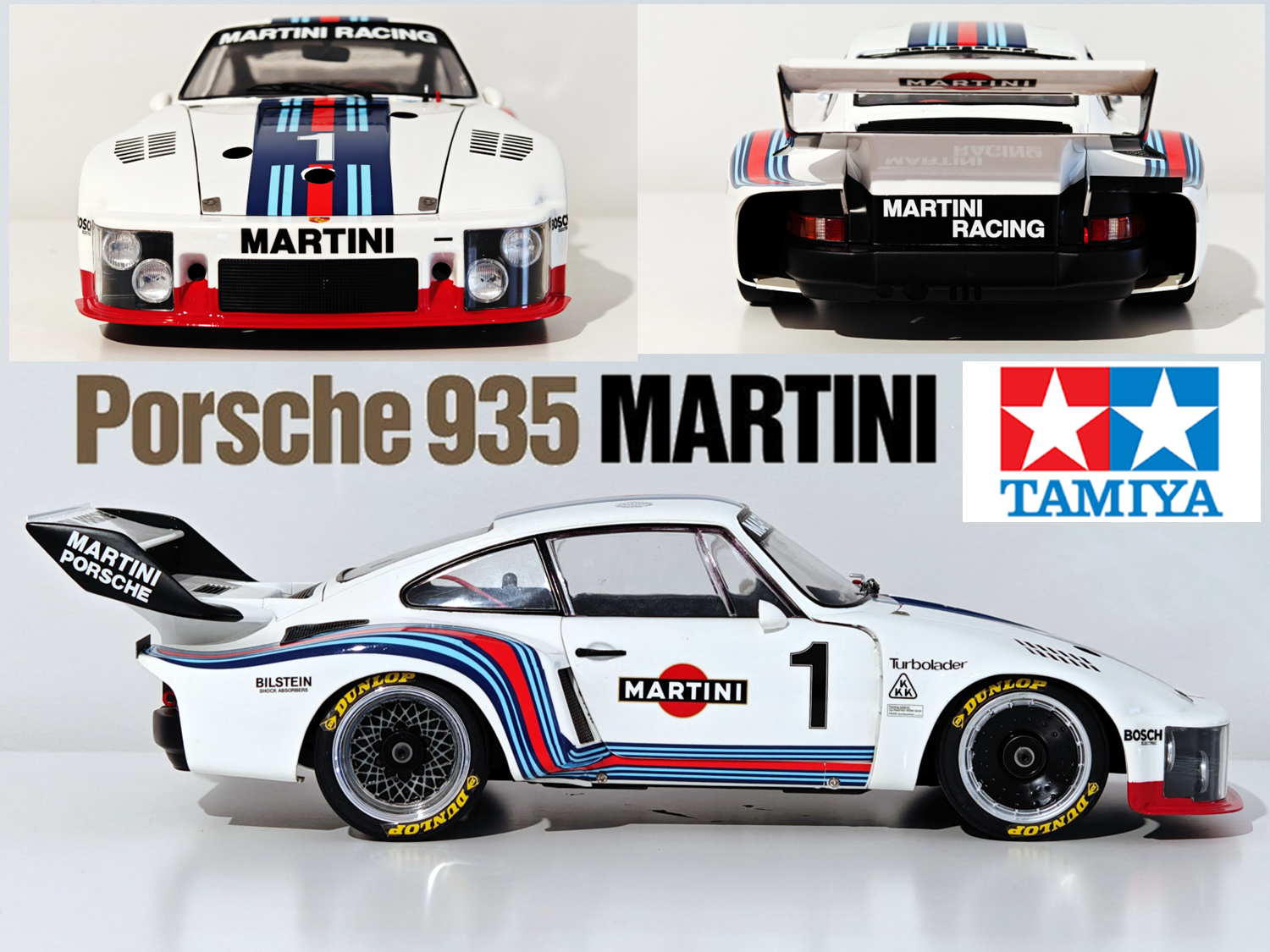 Porsche935 MARTINI 1/12スケール TAMIYA製 Tamiya Porsche 935 Martini 1:12 Tamtech Chassis GT-01 with