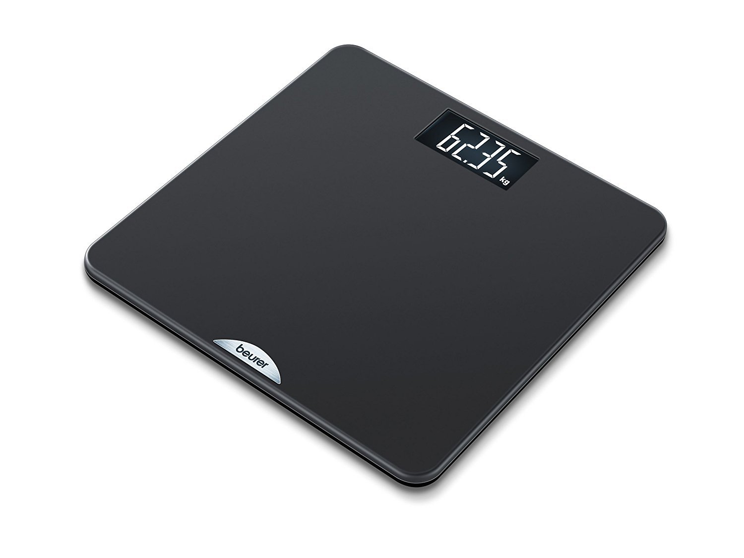 Beurer PS 240 Soft Grip Personenwaage Beleuchtetes Schwarzdisplay Schwarz