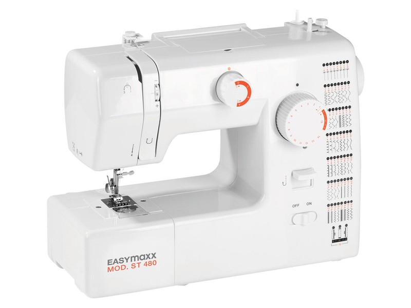 Easymaxx Elektrische NÃ¤Hmaschine Mod St 480 59 NÃ¤Hprogramme Drehrad 24 Watt