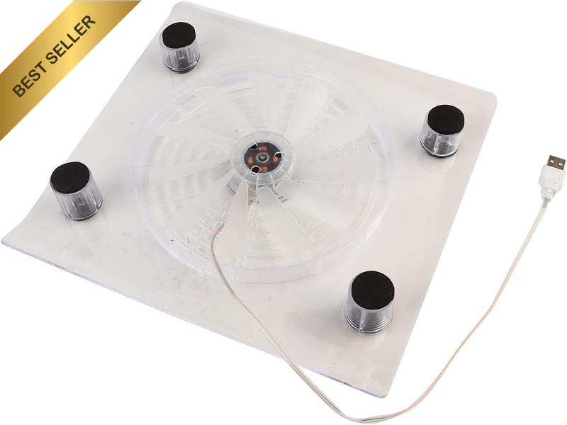 Laptop Cooling Pad Ultra Quiet USB Cooling Tray Gaming Fan with RGB LED Lights