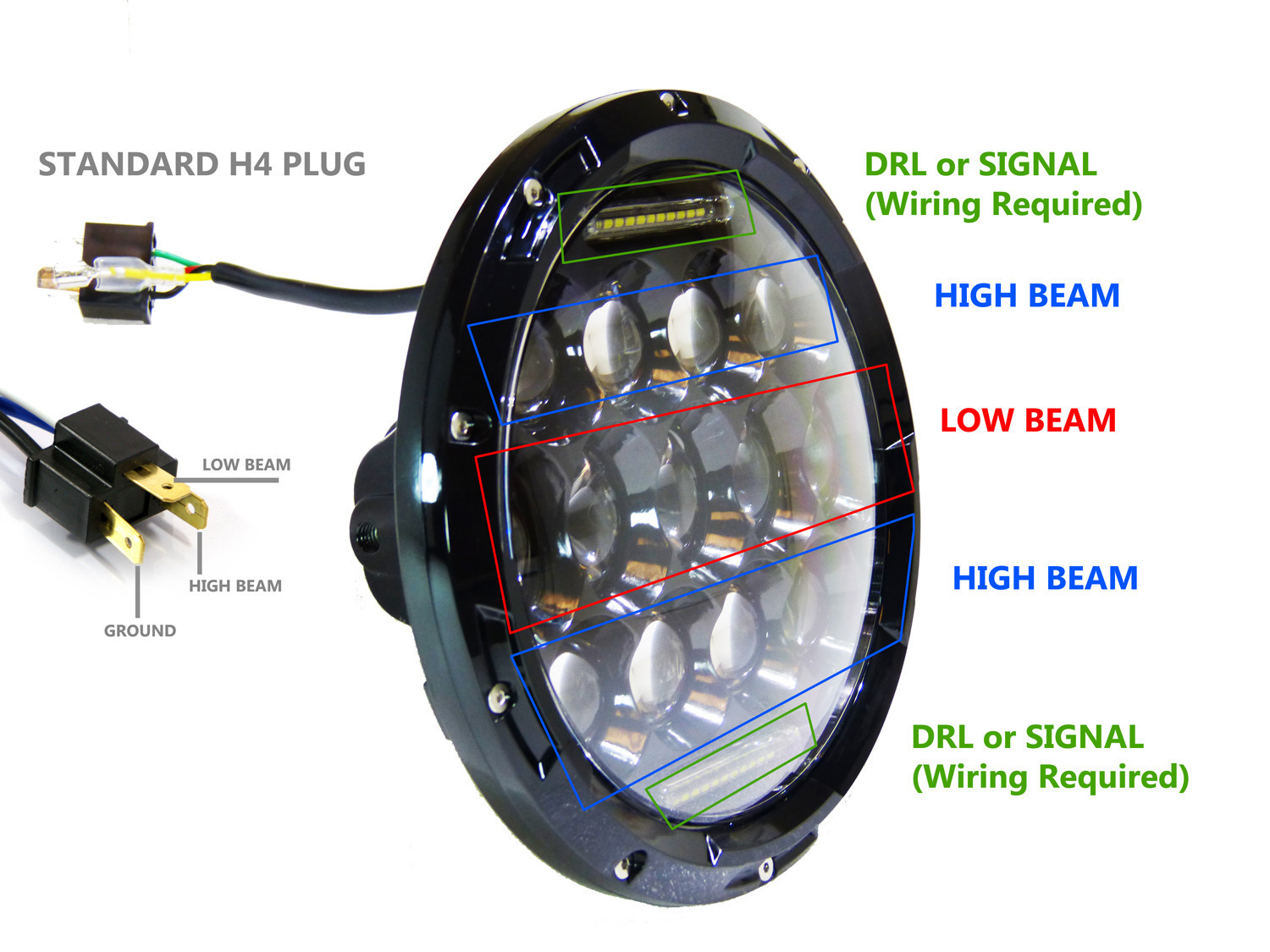 Halo Lights For Jeep Wrangler >> Pair LED Headlights For Kenworth T2000 1998-2010 Tractor Trailer Truck Lamp Mack | eBay Halo Lights For Jeep Wrangler >> Pair LED Headlights For Kenworth T2000 1998-2010 Tractor Trailer Truck Lamp Mack | eBay