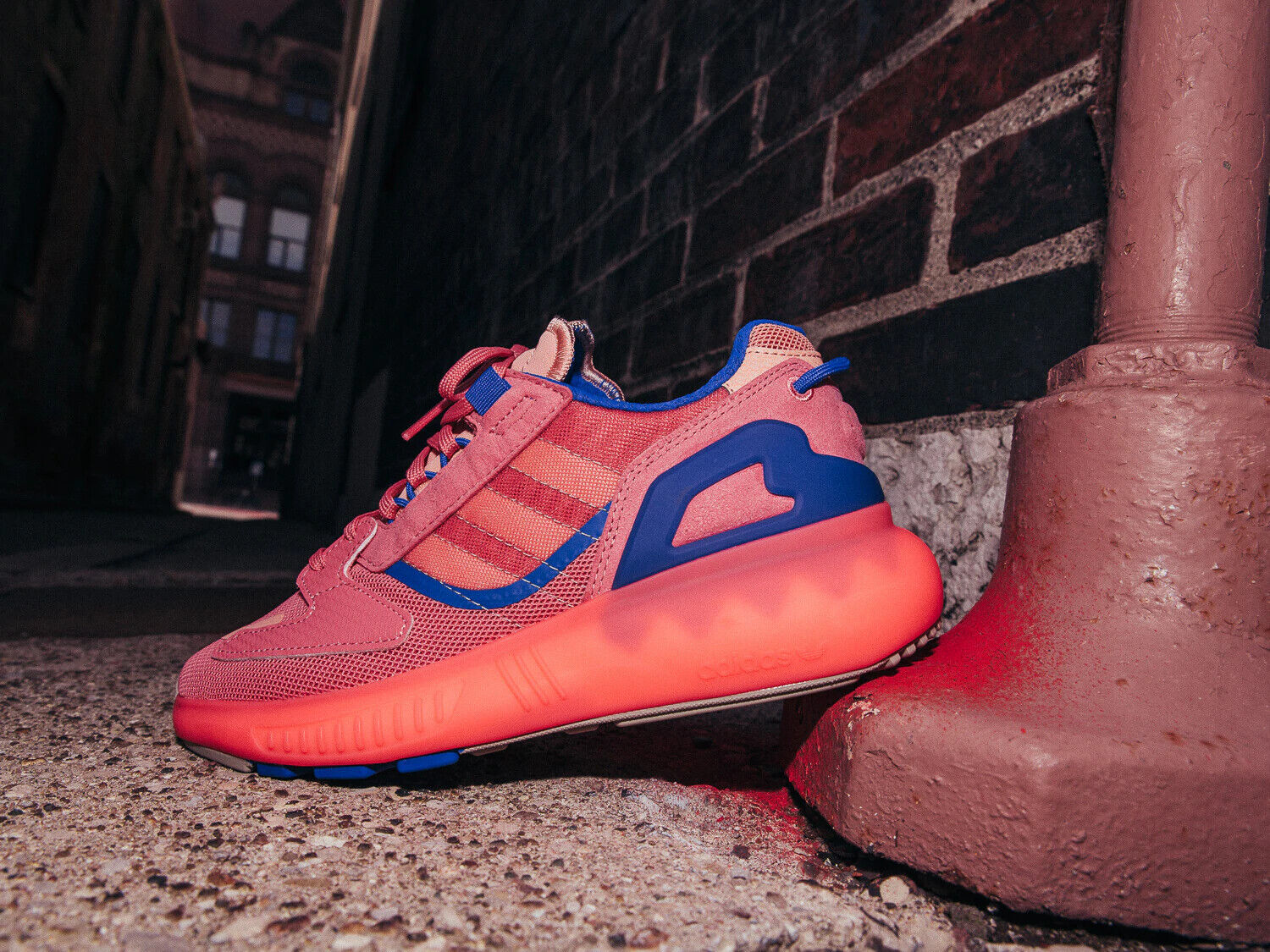 Adidas ZX 5K Boost Womens Hazy Rose Blush Pink Gray Blue Adidas ZX 5K Boost Womens Hazy Rose Blush Pink Gray Blue