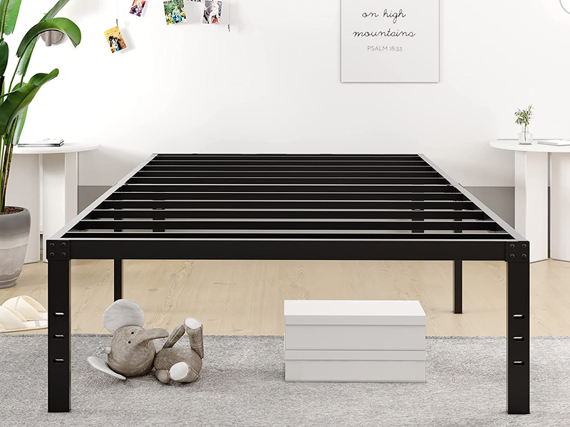 Twin-Bed-Frames / 18 Inch Metal-Bed-Frame-Twin/No Box Spring Needed/Easy Assembl