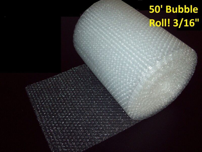 50 Foot Bubble Wrap® Roll! 3/16" (Small) Bubbles! 12" Wide! Perforated Every 12"