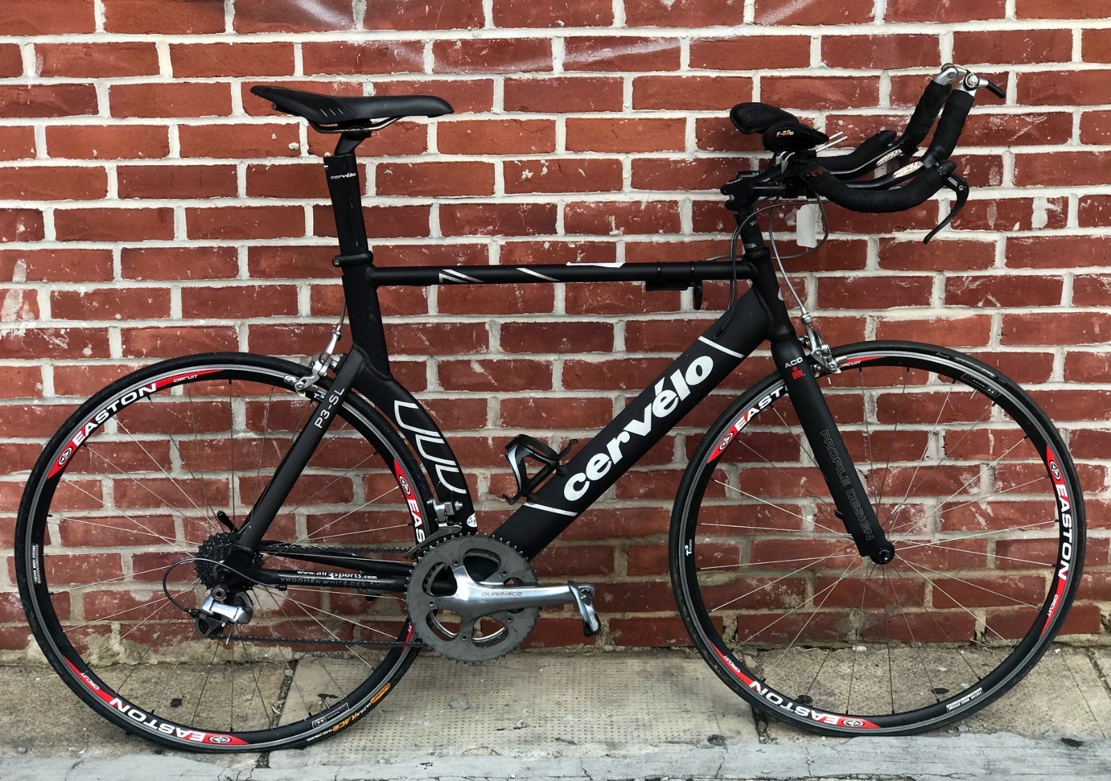 Cervélo P3-SL Triathlon Bike 58cm w/ Easton Circuit Wheels / Vittoria Tires