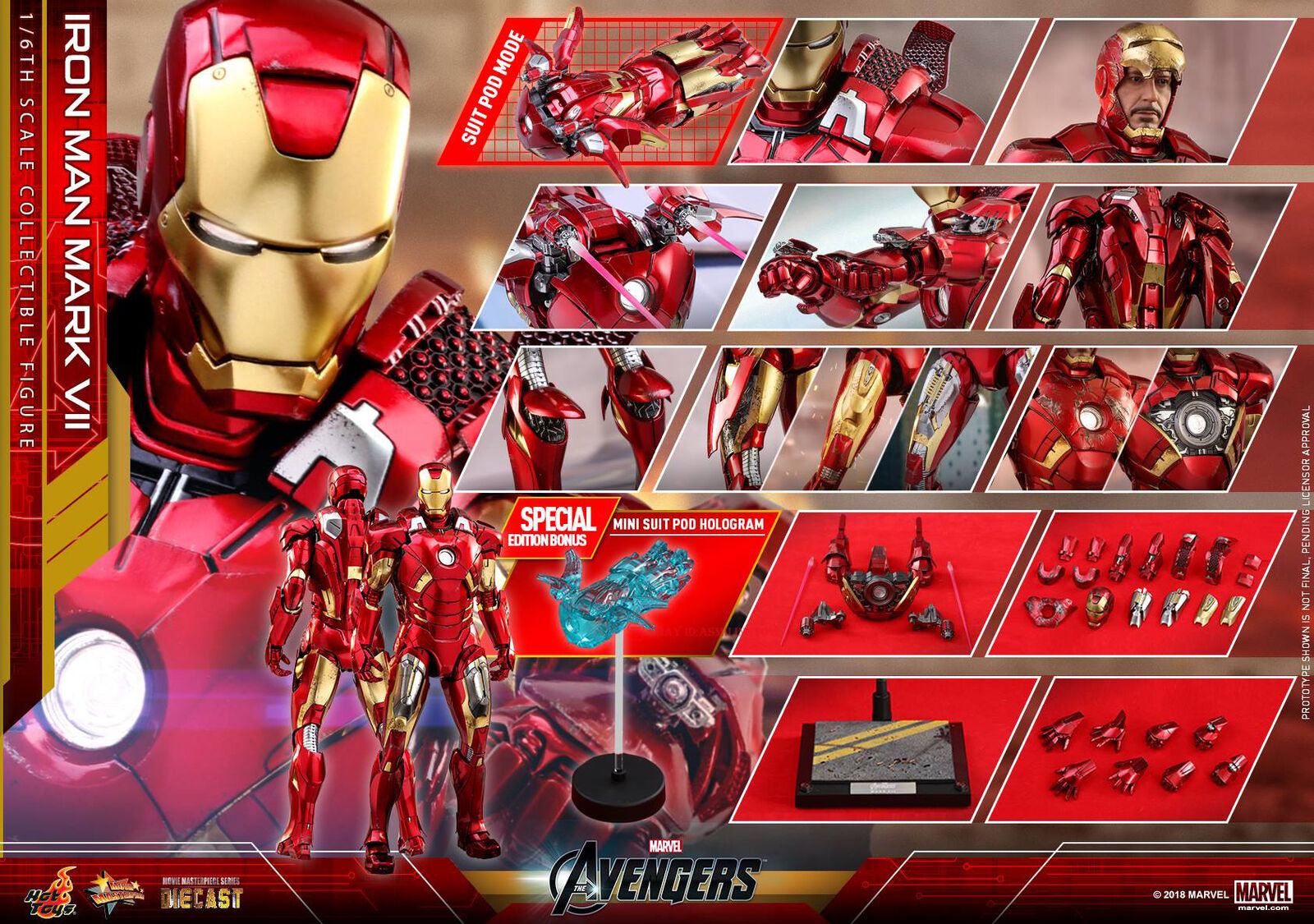 Hot Toys MMS 500 D27 The Avengers Iron Man Mark 7 VII Hot Toys MMS 500 D27 The Avengers Iron Man Mark 7 VII
