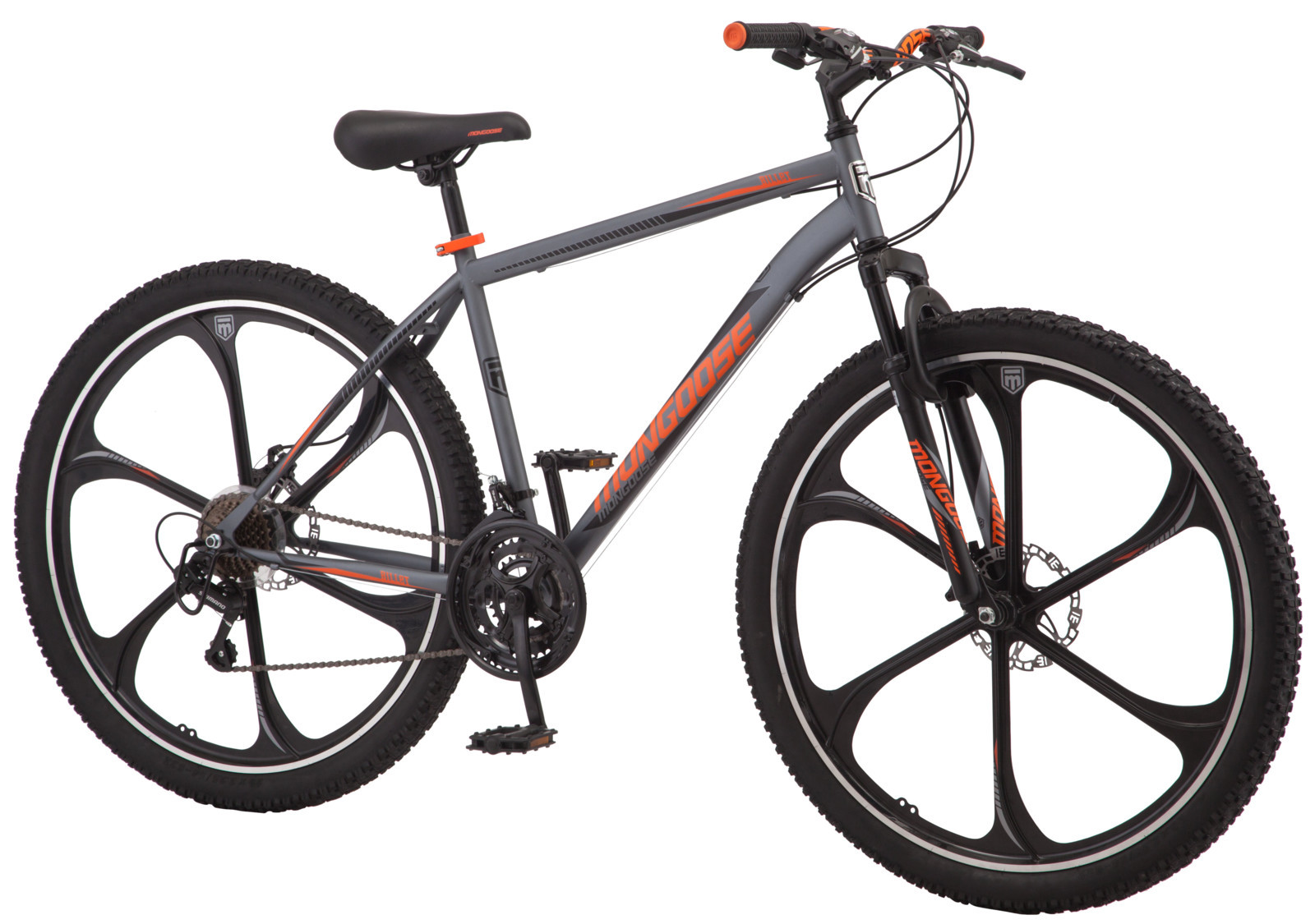 Mountain Bike 29" Men's Mongoose Billet Aluminum Mag Wheels Shimano Rear Deraill