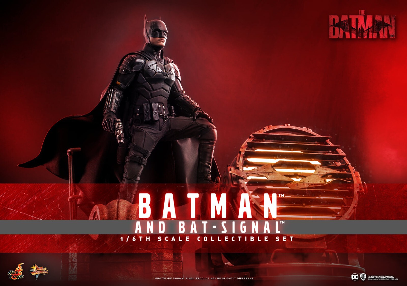 Hot Toys 1/6 MMS641 THE BATMAN 2022 BATMAN AND BAT-SIGNAL