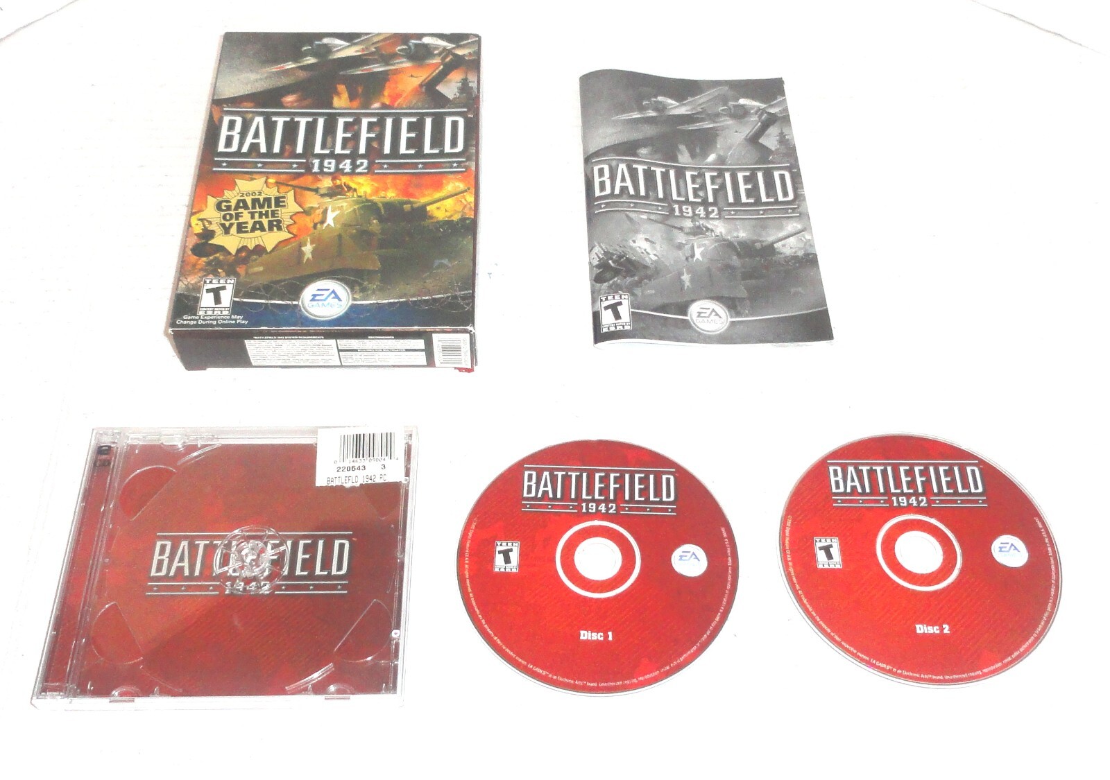 Battlefield 1942 2-Disc PC Game with Install Key (2002