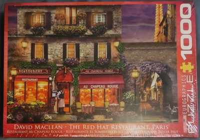 Eurographics Puzzle 1000 Pc - The Red Hat Restaurant, Paris - Artist Series