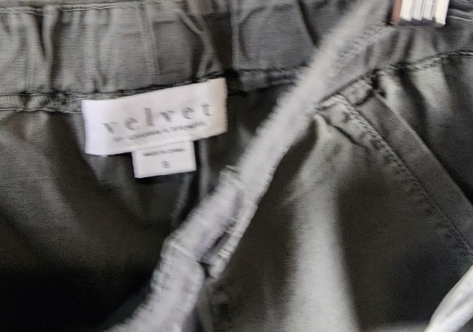 Velvet by Graham & Spencer Misty Drawstring Pants Women's S Tundra Grey Pull-On~ - Picture 9 of 13
