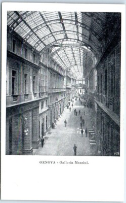 Postcard - Mazzini Gallery - Genoa, Italy