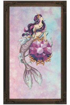 Chart n Embellishment  SP Threads MERMAID TREASURES Amethyst by Bella Filipin