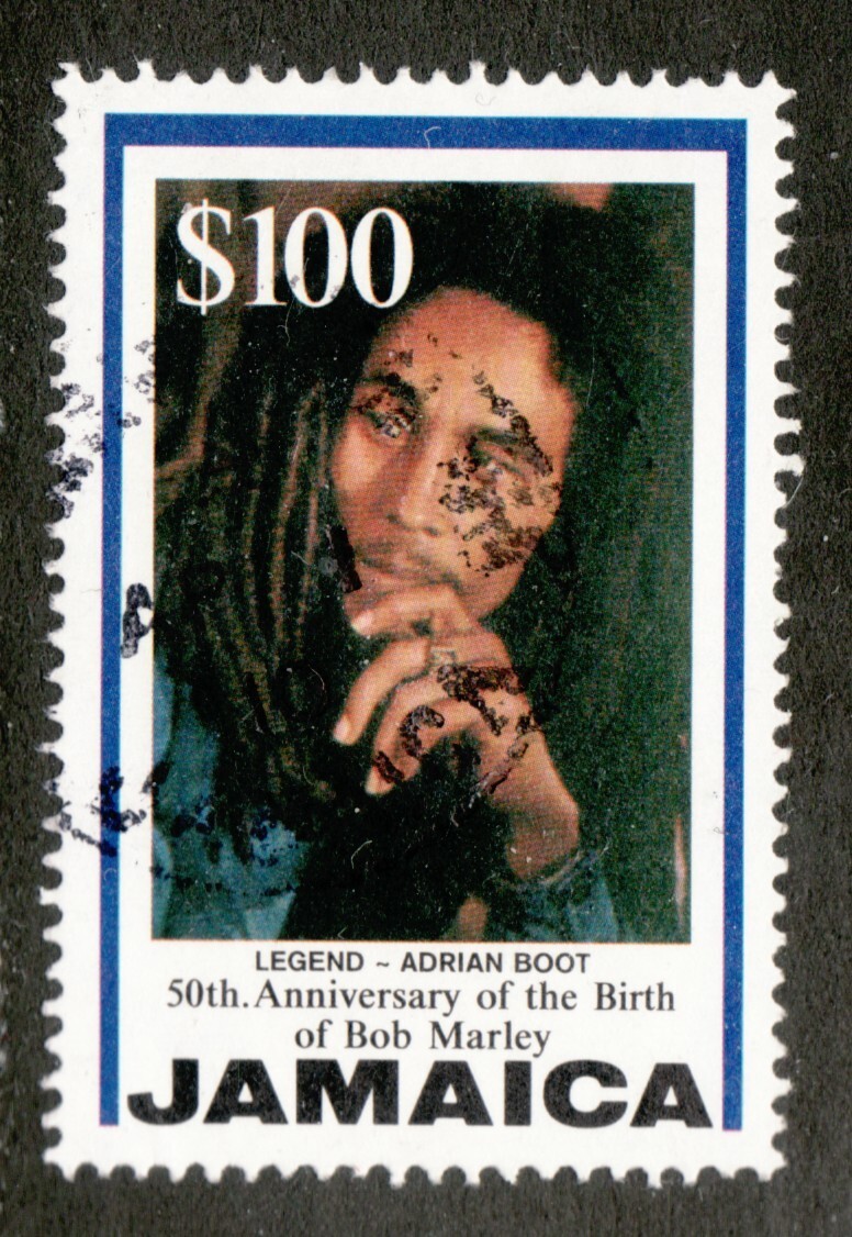 コレクション 1995 Commemorative Stamp Collection 1995 Jamaica Sc# 840 - $100 Bob Marley - Legend. Used