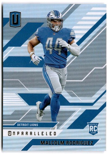 2022 Panini Chronicles Flux Malcolm Rodriguez RC Detroit