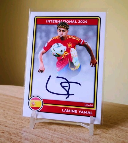 【証明書付】ヤマル 直筆サイン EURO2024 フランス戦 A3サイズ Yahoo!オークション - 2024 Topps UEFA UCC ヤマル Yamal 直筆