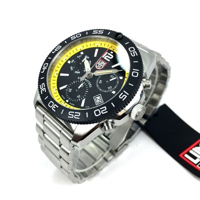Pre-owned Luminox Men's  Pacific Diver Chronograph Steel Swiss Watch Xs.3145.m