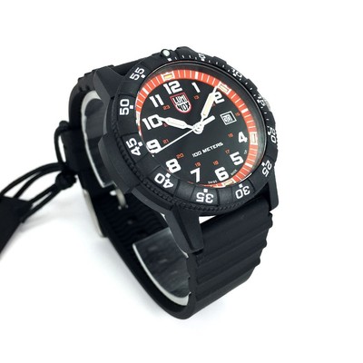 Pre-owned Luminox Men's  Leatherback Sea Turtle Black 44mm Watch Xs.0329.1