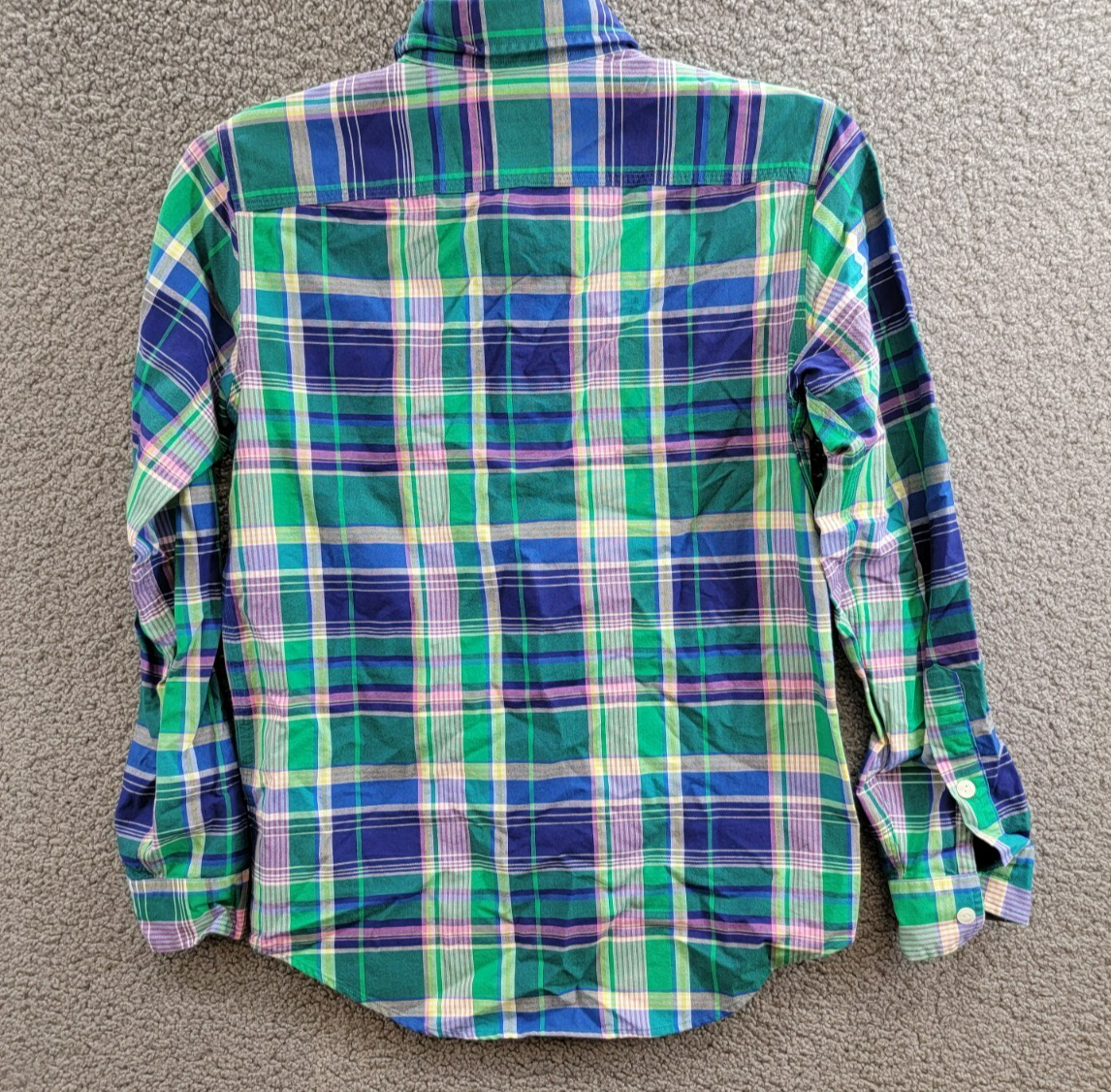 Polo Ralph Lauren Classic Fit Plaid Oxford Shirt Men's XS Multi Long Sleeve - Picture 16 of 20