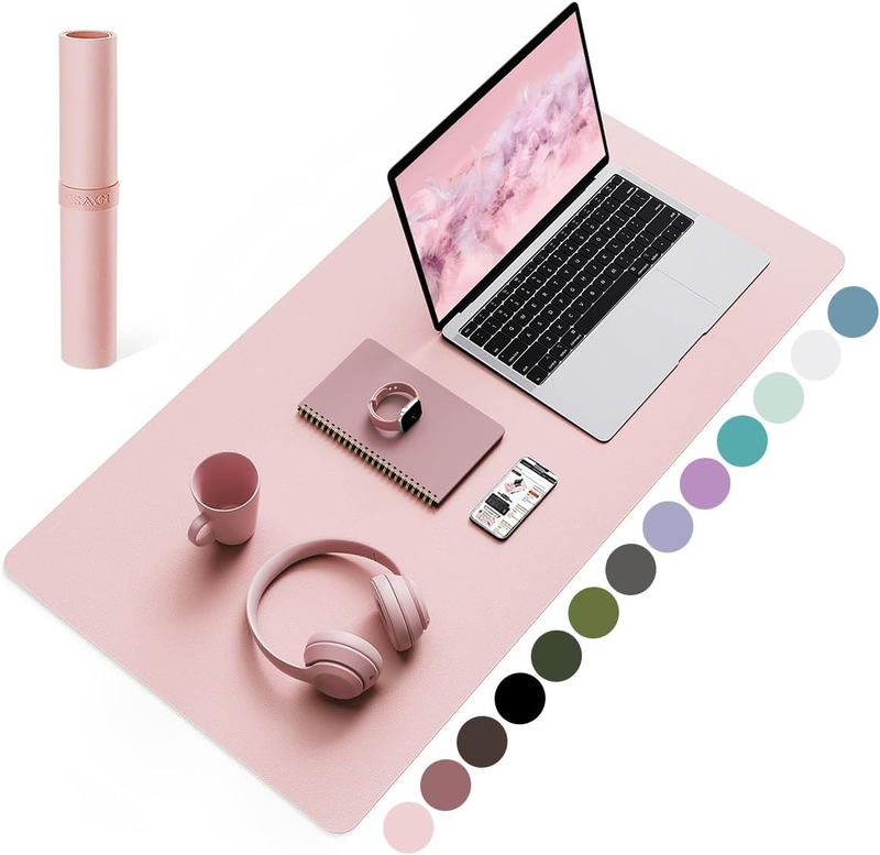Non-Slip Desk Mat, Large Mouse Pad, Pink, 80X40Cm