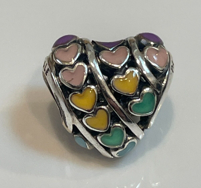Pandora rainbow hotsell heart charm