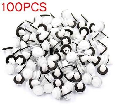 100 pcs 9mm Hole Car Plastic Rivet Door Trim Retainer Clips For Honda Mitsubishi