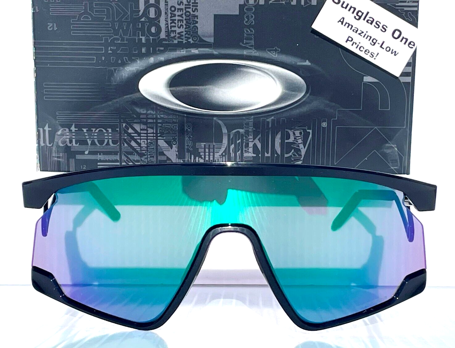 NEW Oakley BXTR Metal Polished Black PRIZM Jade Mirror Lens NEW Oakley BXTR Metal Polished Black PRIZM Jade Mirror Lens