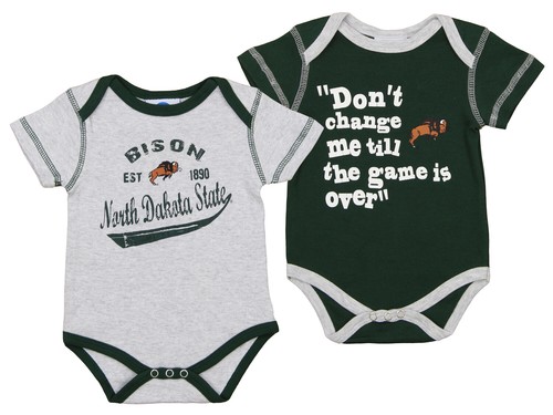 Набор Outerstuff NCAA Infant North Dakota State Bison с двумя криперами