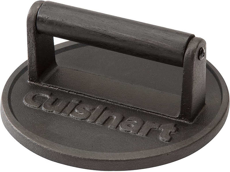 Cuisinart Smashed Burger Grill Press Cast Iron Heavy Duty Weight
