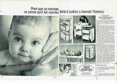  Publicité Advertising 0222  1970   Bébé -Confort  Nursery  puériculture  2p