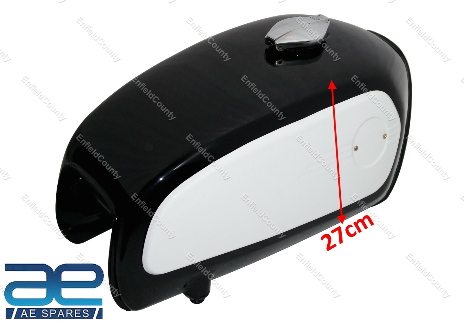 Petrol Fuel Tank With Side Plates Black & White Paint For BMW R75 5 Toaster 