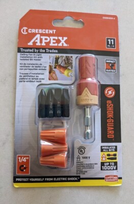 Fan and Light Installation Kit Crescent Apex eSHOK-GUARD 5 Piece Set